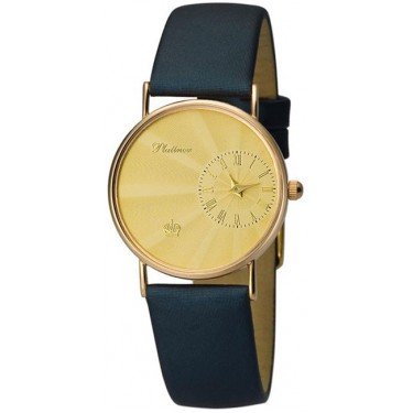 Женские золотые наручные часы Platinor 54530-1.421