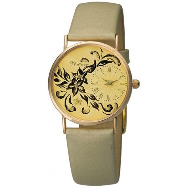 Женские золотые наручные часы Platinor 54530-1P.438