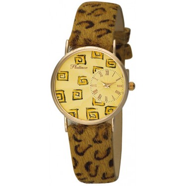 Женские золотые наручные часы Platinor 54530-1P.439