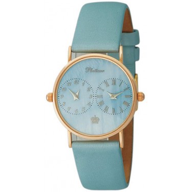 Женские золотые наручные часы Platinor 54530-2.644