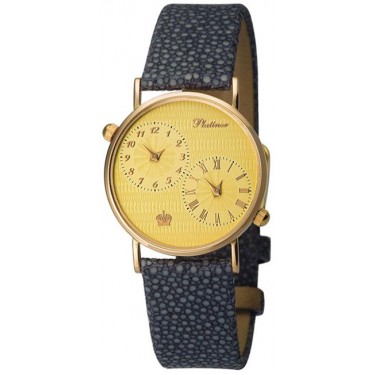 Женские золотые наручные часы Platinor 54530-3.444