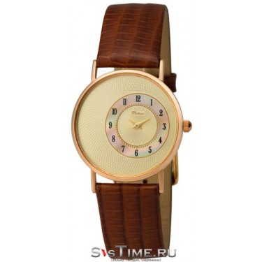 Женские золотые наручные часы Platinor 54550-1.407