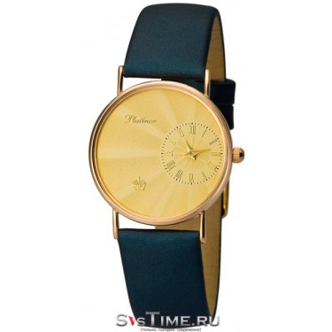 Женские золотые наручные часы Platinor 54550-1.421