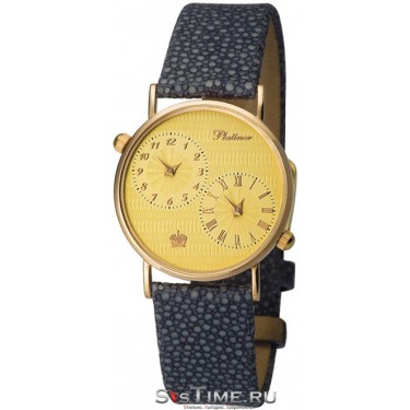 Женские золотые наручные часы Platinor 54550-3.444