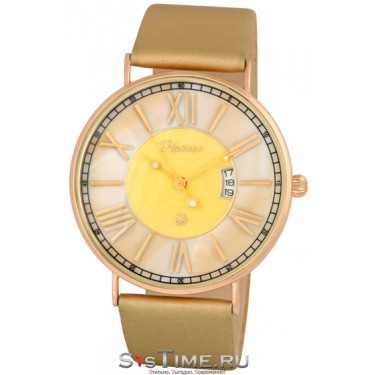 Женские золотые наручные часы Platinor 56750.423
