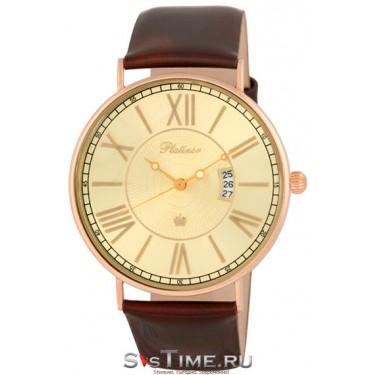 Женские золотые наручные часы Platinor 56750.620