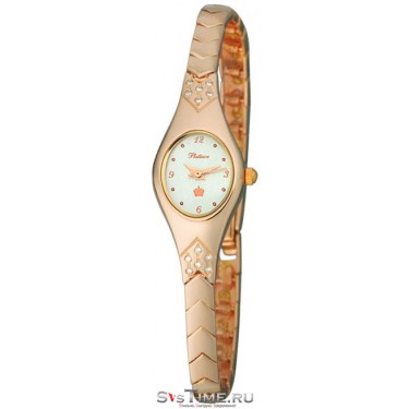Женские золотые наручные часы Platinor 70651.206