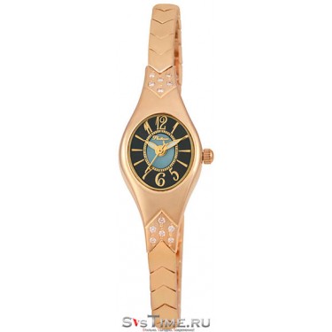 Женские золотые наручные часы Platinor 70651.507