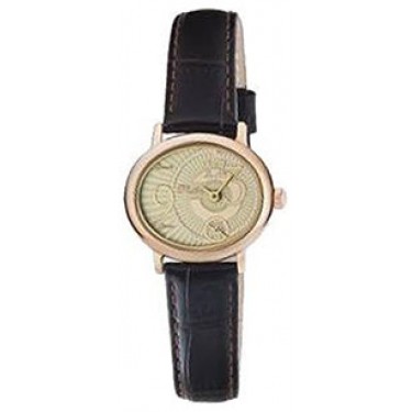 Женские золотые наручные часы Platinor 74050.427