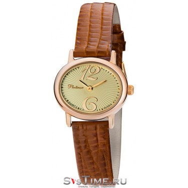 Женские золотые наручные часы Platinor 74150.412