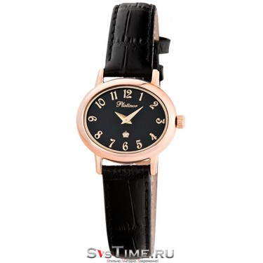 Женские золотые наручные часы Platinor 74150.505