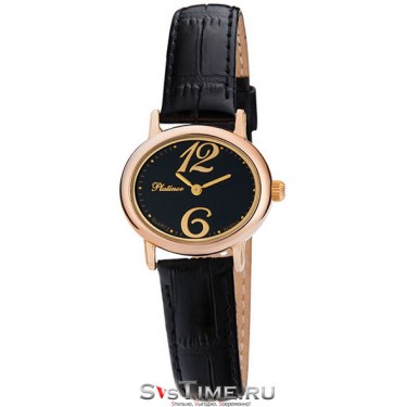 Женские золотые наручные часы Platinor 74150.506
