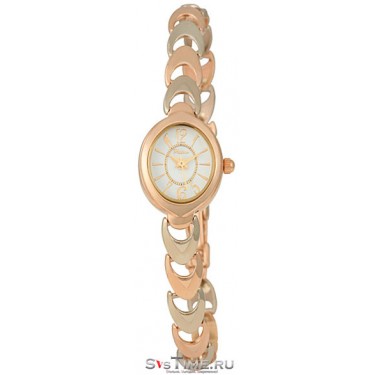 Женские золотые наручные часы Platinor 78180.107