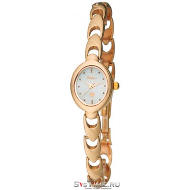 Женские золотые наручные часы Platinor 78350.101