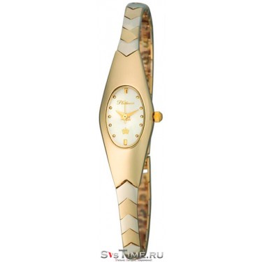Женские золотые наручные часы Platinor 78580.201