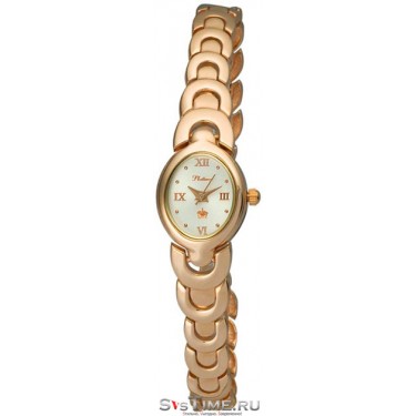 Женские золотые наручные часы Platinor 78750.216