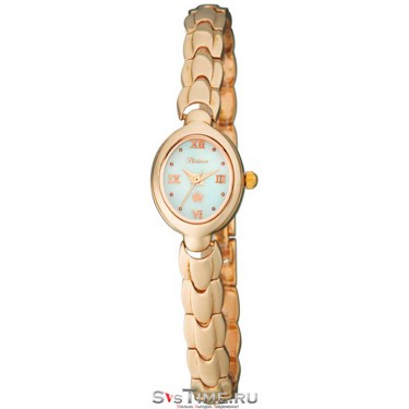 Женские золотые наручные часы Platinor 78850.316