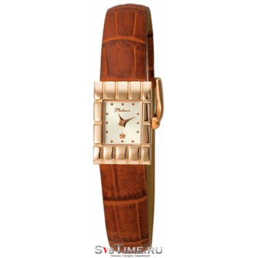 Женские золотые наручные часы Platinor 90150.201