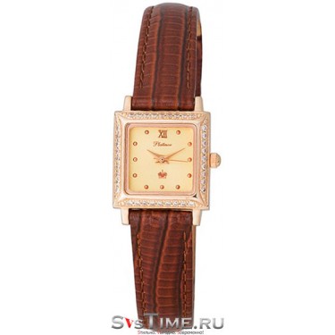 Женские золотые наручные часы Platinor 90256.416