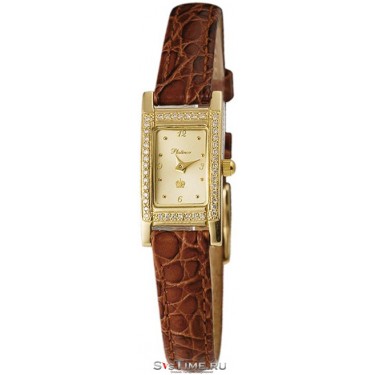 Женские золотые наручные часы Platinor 90511-4.406
