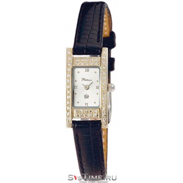 Женские золотые наручные часы Platinor 90541-1.216