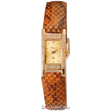 Женские золотые наручные часы Platinor 90551-4.416