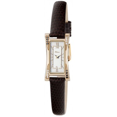 Женские золотые наручные часы Platinor 91755A.117