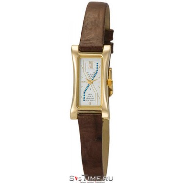 Женские золотые наручные часы Platinor 91760.126