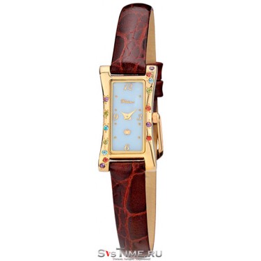 Женские золотые наручные часы Platinor 91767.106