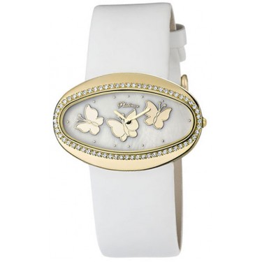 Женские золотые наручные часы Platinor 92666.355