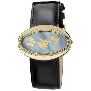 Женские золотые наручные часы Platinor 92666.655