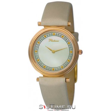 Женские золотые наручные часы Platinor 93250.324