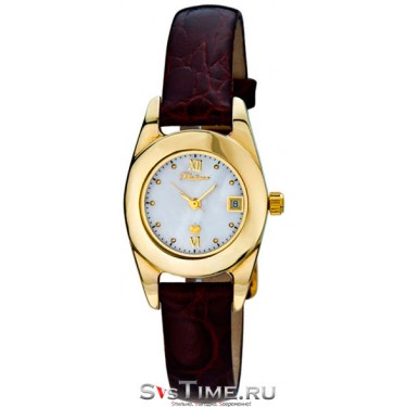 Женские золотые наручные часы Platinor 93460.316