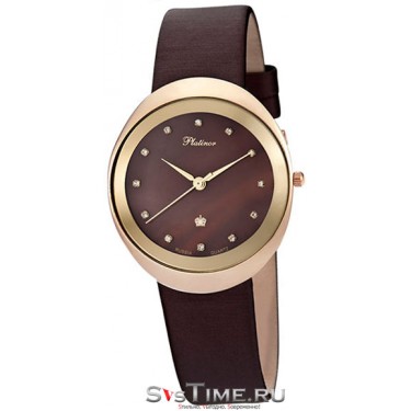 Женские золотые наручные часы Platinor 94050.726