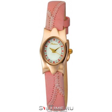Женские золотые наручные часы Platinor 95550.325
