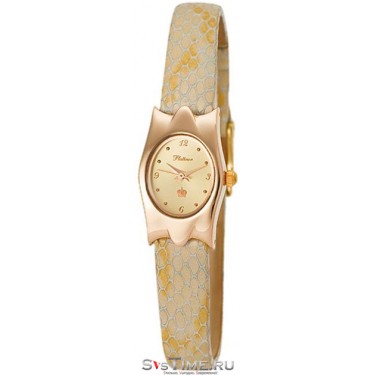 Женские золотые наручные часы Platinor 95550.406
