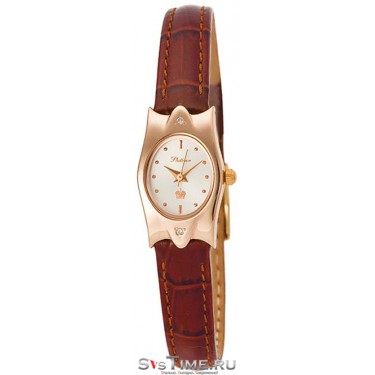 Женские золотые наручные часы Platinor 95551.201