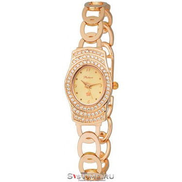 Женские золотые наручные часы Platinor 96156.406