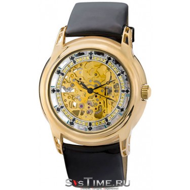 Женские золотые наручные часы Platinor 96360.456