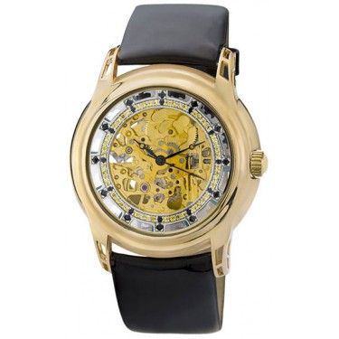 Женские золотые наручные часы Platinor 963630.456