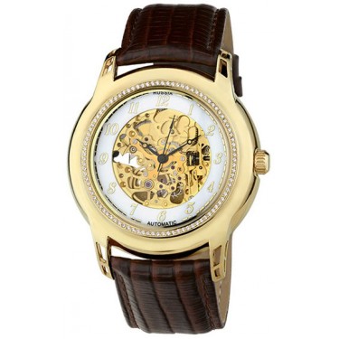 Женские золотые наручные часы Platinor 963636.155