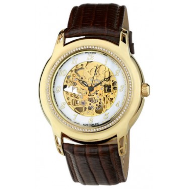 Женские золотые наручные часы Platinor 96366.155
