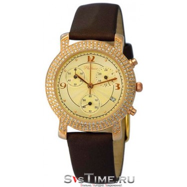 Женские золотые наручные часы Platinor 97551.412