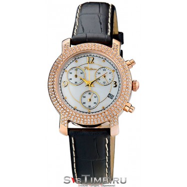 Женские золотые наручные часы Platinor 97556.106