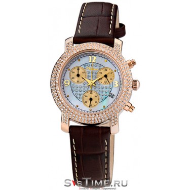 Женские золотые наручные часы Platinor 97556.409