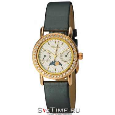 Женские золотые наручные часы Platinor 97756.104