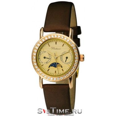 Женские золотые наручные часы Platinor 97756.404
