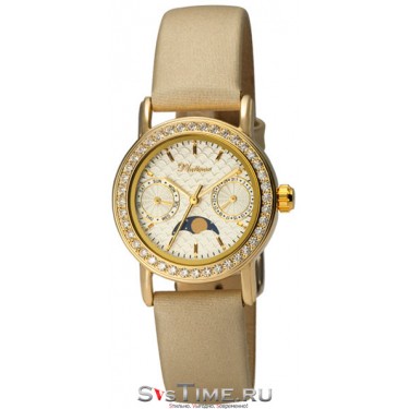 Женские золотые наручные часы Platinor 97766.104