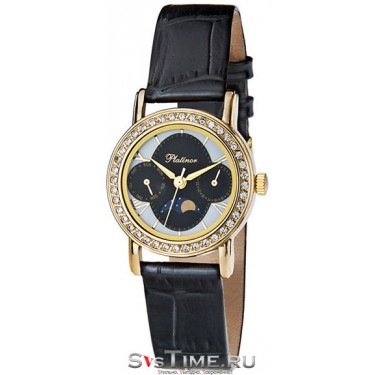 Женские золотые наручные часы Platinor 97766.828