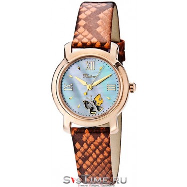 Женские золотые наручные часы Platinor 97950.635